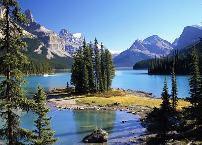 Канада, Альберта, дух, острова, Национальный парк - похожие обои для рабочего стола