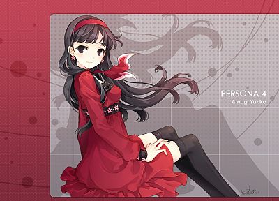 Персона серии, Persona 4, Amagi Юкико - обои на рабочий стол