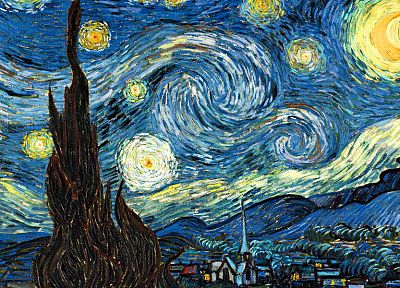 картины, Винсент Ван Гог, Звездная ночь - случайные обои для рабочего стола