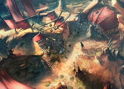 Фэнтази, Diablo III, отказались город - оригинальные обои рабочего стола
