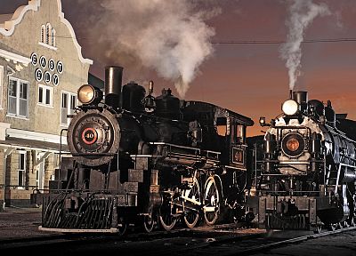 пар, поезда, Невада, музей, локомотивы - оригинальные обои рабочего стола