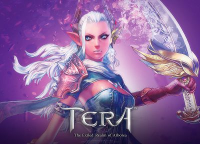 Tera, MMORPG, Castanic, воины, Castanic девушка - случайные обои для рабочего стола
