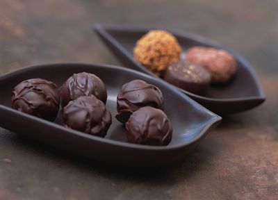 шоколад, сладости ( конфеты ), трюфели - обои на рабочий стол
