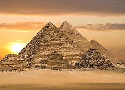 архитектура, Египет, пирамиды, культура, Великая пирамида в Гизе - оригинальные обои рабочего стола