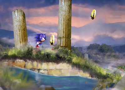 Sonic The Hedgehog, Sega Развлечения, произведение искусства - оригинальные обои рабочего стола