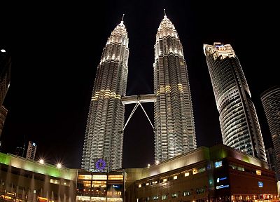 города, города, небоскребы, Малайзия, Petronas Towers, город небоскребов, города - оригинальные обои рабочего стола