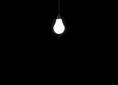 черный цвет, лампочки, темный фон - обои на рабочий стол