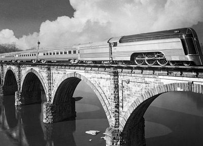 поезда, локомотивы, паровозы, 4-6-2, streamliners - оригинальные обои рабочего стола