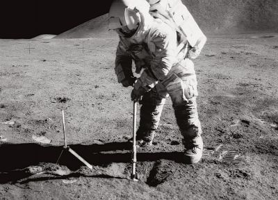 космическое пространство, астронавты, Moon Landing, Apollo 15 - оригинальные обои рабочего стола