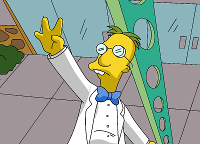 мультфильмы, Симпсоны, профессор Фринк - копия обоев рабочего стола