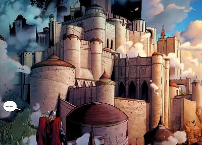 замки, Тор, Asgard - копия обоев рабочего стола
