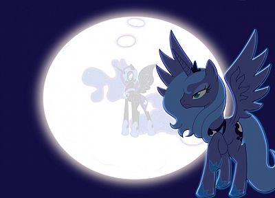Луна, My Little Pony, Принцесса Луна, Кошмар Луна - обои на рабочий стол