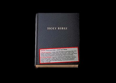 Библия, предупреждение, простой фон - обои на рабочий стол
