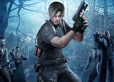 видеоигры, зомби, Леон, Resident Evil 4 - оригинальные обои рабочего стола