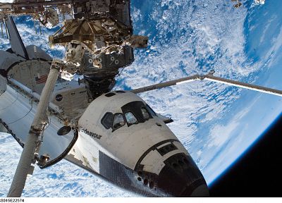 космическое пространство, космический челнок, НАСА - оригинальные обои рабочего стола