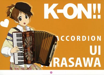 K-ON! (Кэйон!), Hirasawa Ui - копия обоев рабочего стола
