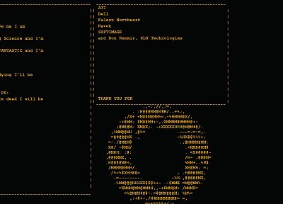 Портал, ASCII, Aperture Laboratories - оригинальные обои рабочего стола