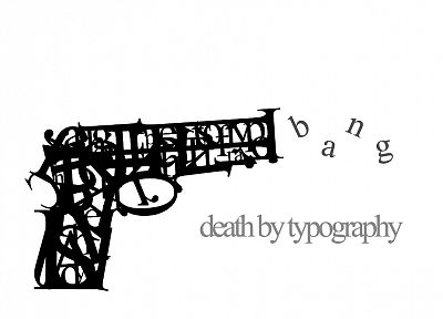 смерть, пистолеты, книгопечатание - оригинальные обои рабочего стола