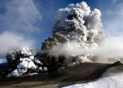 вулканы, дым, Исландия - случайные обои для рабочего стола
