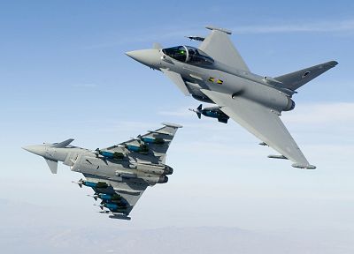 самолет, военный, Eurofighter Typhoon, самолеты - оригинальные обои рабочего стола