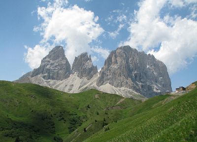 горы, природа, скалы - оригинальные обои рабочего стола