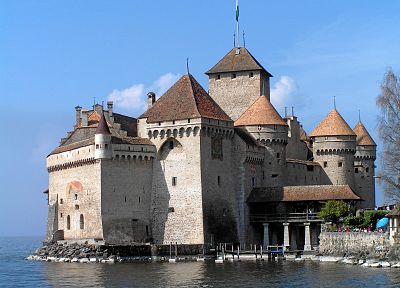 замки, Швейцария - оригинальные обои рабочего стола
