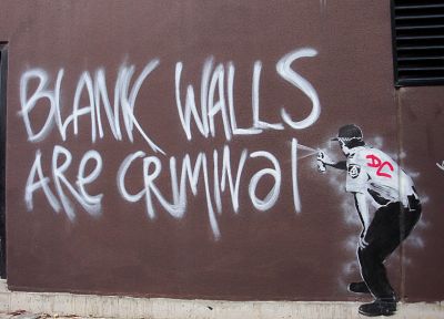 граффити, Бэнкси - случайные обои для рабочего стола