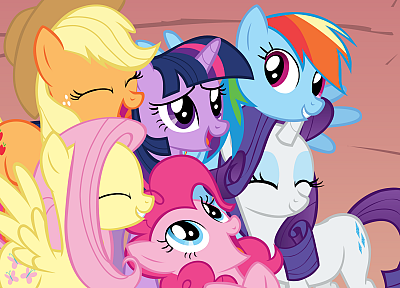 My Little Pony, Флаттершай, пони, Рэйнбоу Дэш, Твайлайт, Редкость, Пинки Пай, Applejack, My Little Pony : Дружба Магия - случайные обои для рабочего стола