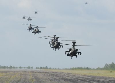самолет, военный, вертолеты, транспортные средства, AH-64 Apache - обои на рабочий стол