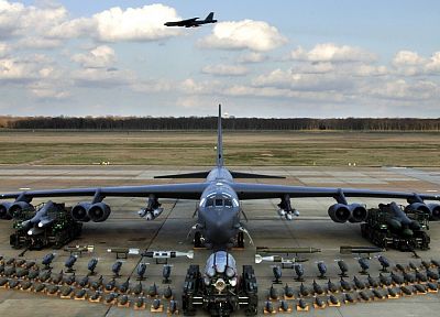 самолет, военный, Б-52 Stratofortress - оригинальные обои рабочего стола