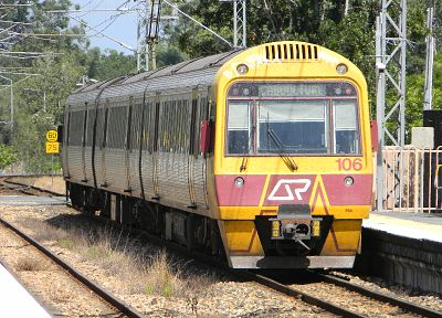 поезда, электрическая, общественного, транспорт, Queensland Rail - обои на рабочий стол