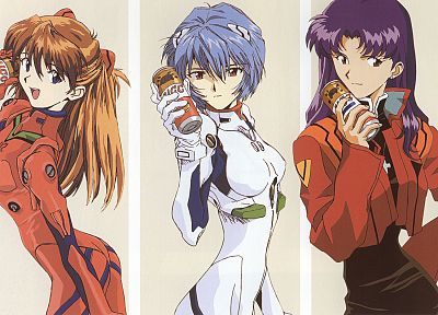 Ayanami Rei, Neon Genesis Evangelion (Евангелион), EVAs - оригинальные обои рабочего стола