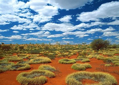 природа, песок, старый, пустыня, немного, кольца, Австралия, небо - обои на рабочий стол