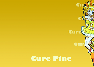 Pretty Cure, простой фон, Cure Pine - оригинальные обои рабочего стола