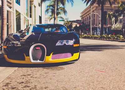 автомобили, Bugatti Veyron, Лос-Анджелес - оригинальные обои рабочего стола