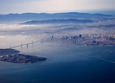 вода, города, мосты, Сан - Франциско, Окленд Бэй - копия обоев рабочего стола