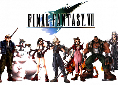 Final Fantasy VII, Сефирот, Cloud Strife, Баррет, Тифа Lockheart, Айрис Гейнсборо - копия обоев рабочего стола