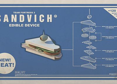 бутерброды, смешное, Тим Фортресс 2, сэндвич, тяжелый - копия обоев рабочего стола