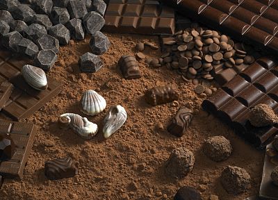 шоколад, сладости ( конфеты ) - оригинальные обои рабочего стола