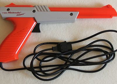 Нинтендо, оранжевый цвет, РЭШ игровая консоль, Zapper - похожие обои для рабочего стола