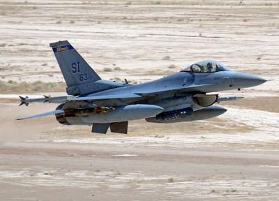 самолет, военный, полет, F- 16 Fighting Falcon - копия обоев рабочего стола