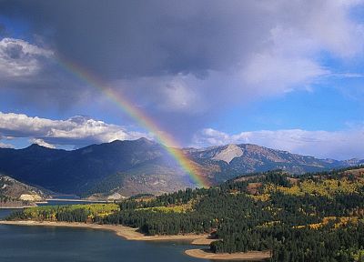 пейзажи, природа, радуга, Айдахо - обои на рабочий стол