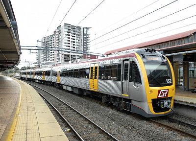 поезда, электрическая, общественного, транспорт, Queensland Rail - обои на рабочий стол