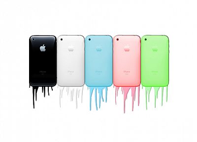 белый, Эппл (Apple), iPhone, белый фон - обои на рабочий стол