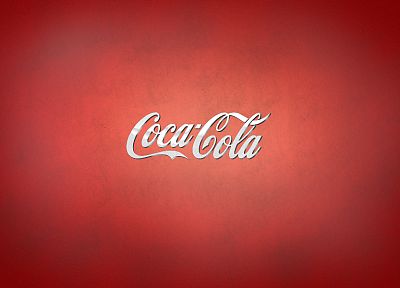 Кока-кола, красный фон - оригинальные обои рабочего стола