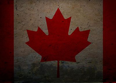 гранж, Канада, флаги, Канадский флаг - копия обоев рабочего стола
