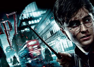 Гарри Поттер, Гарри Поттер и Дары смерти, Дэниэл Рэдклифф, мужчины в очках - оригинальные обои рабочего стола