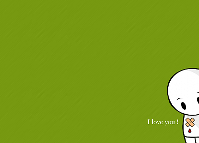 зеленый, девушки, любовь, я тебя люблю - оригинальные обои рабочего стола