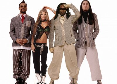 Black Eyed Peas, белый фон - оригинальные обои рабочего стола