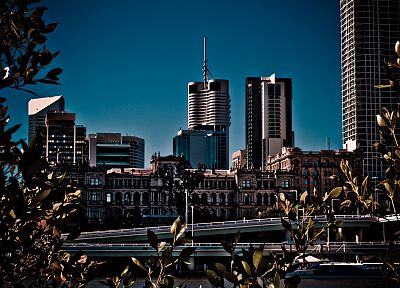 города, здания, брисбена, Австралия - оригинальные обои рабочего стола